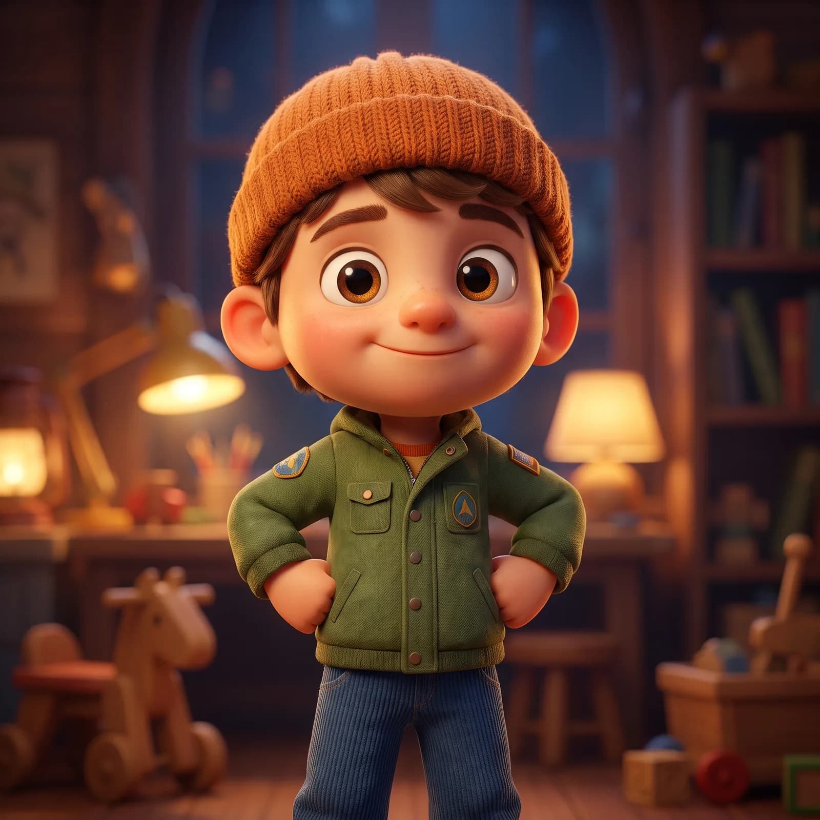 Pixar-Style 3D Character